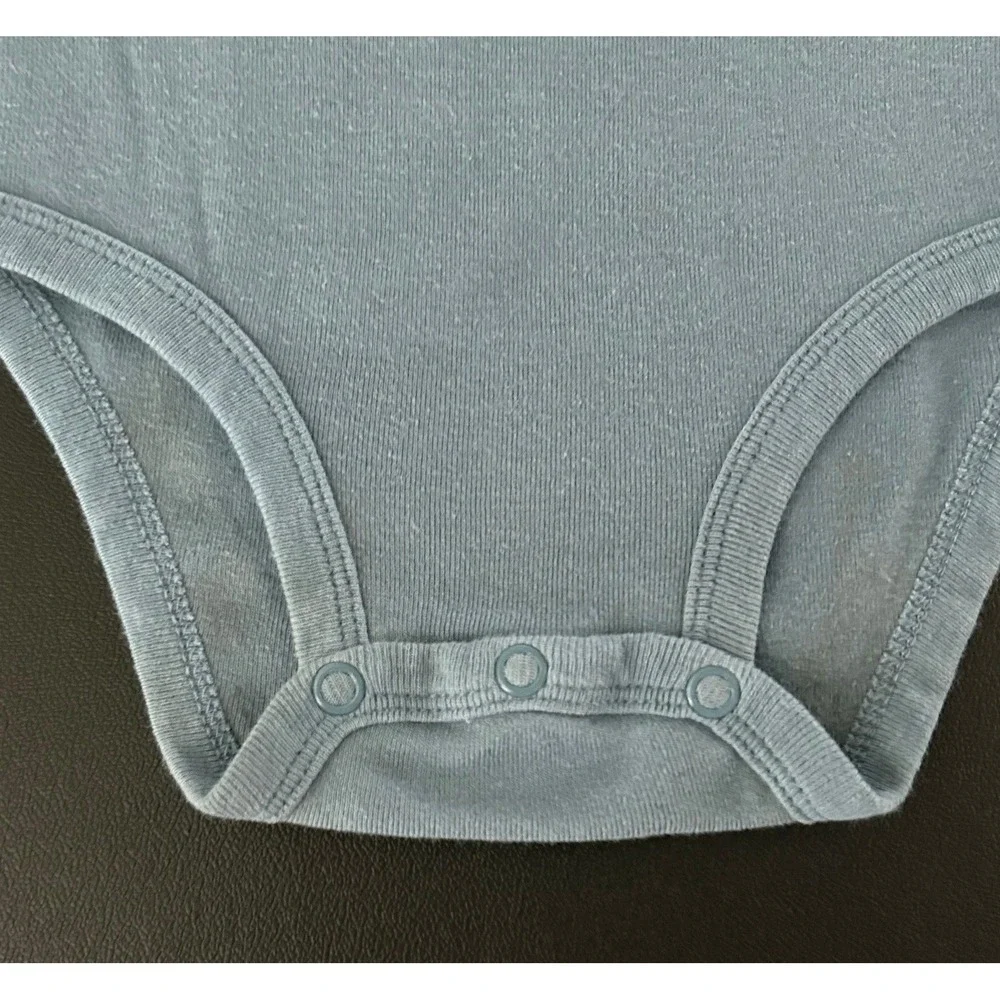 Carters Baby Boys Blue Short Sleeve Cotton Bodysuit 24M 1489